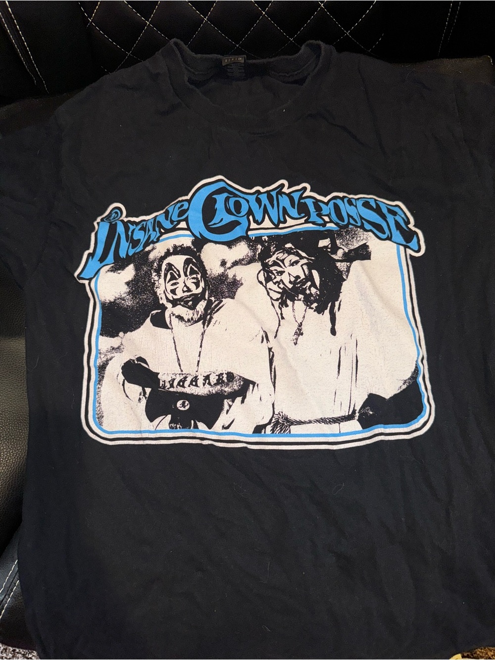 Insane Clown Posse Graphic Tee - Black with Blue & White Print